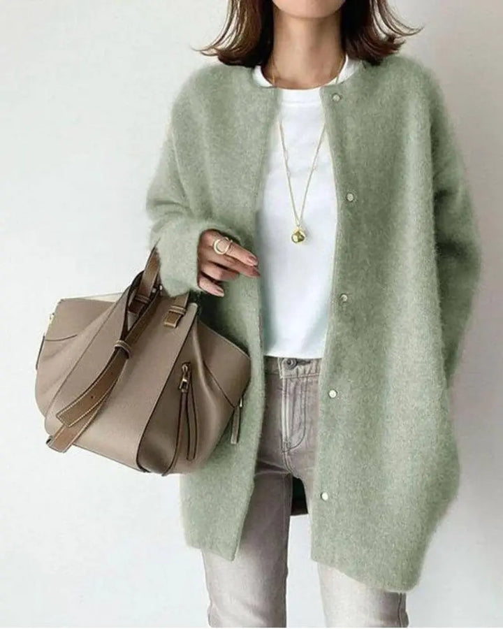 Weiche Damen Cardigan Wolle Mohair Qualität