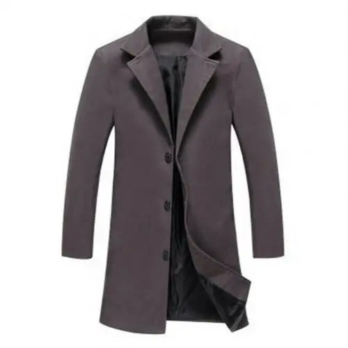 Herren Wollmantel Warm Herbst Winter