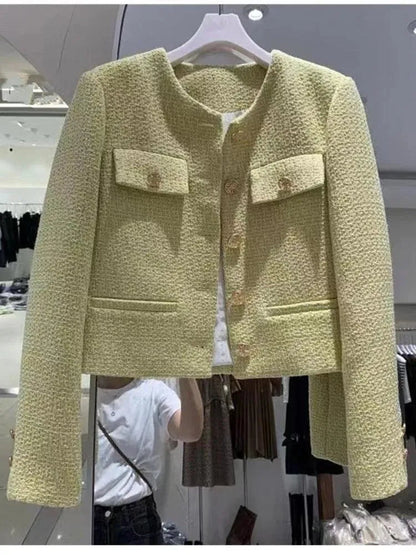 Elegante Damenjacke aus Wolle Tweed