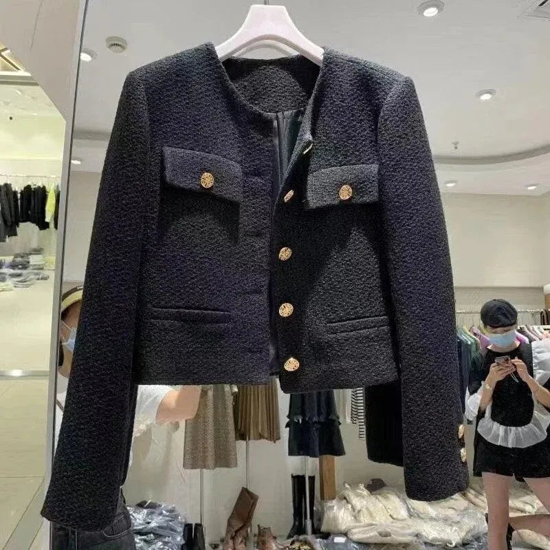 Elegante Damenjacke aus Wolle Tweed