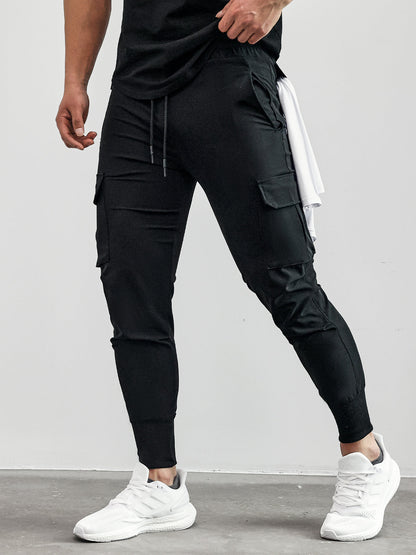 Herren Jogger Cargo Bequem Mit Taschen