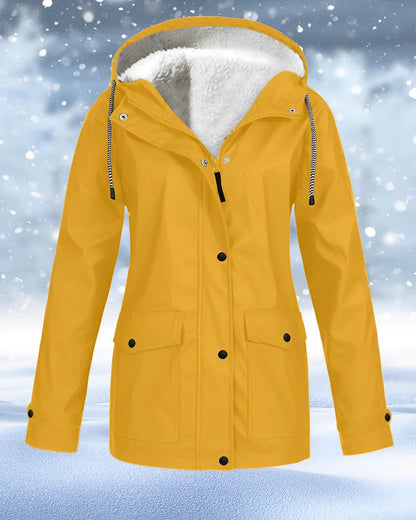 Winter Parka Jacke Kunstfell Gefüttert Warm Isoliert